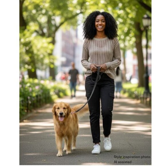 REISS - Poly space dye cotton blend open knit sweater - Picture 2 of 10